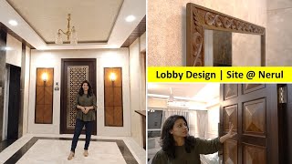 Entrance Design for Home  Lobby Design Ideas for Home  4BHK at Nerul  Interior Iosis by Nihara [upl. by Tenom]