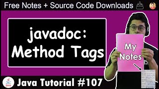 Javadocs Method Tags For Generating java Documentation [upl. by Frisse]