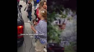 Greta Thunberg leads an antiIsrael demonstration in Stockholm Sweden [upl. by Anear]