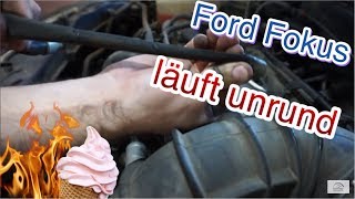 Ford Focus läuft unrund Motorlampe leuchtet Unterdruckschlauch defekt [upl. by Narine432]