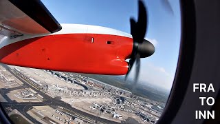 TRIPREPORT AUSTRIAN AIRLINES DASH 8 Q400 OELGK FRANKFURT TO INNSBRUCK [upl. by Buford401]