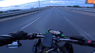 RAW 4K POV  KAWASAKI Z800 2013  CHILL RIDE  CLOUDY PRAGUE  SC PROJECT [upl. by Gerick]