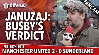 Adnan Januzaj Busbys Verdict  Manchester United 2 Sunderland 0  FANCAM [upl. by Veats]