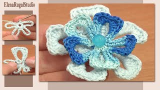 Super Easy Crochet Flower [upl. by Noskcaj]