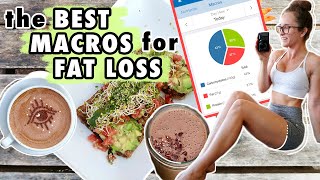 The BEST Macros for WEIGHT LOSS amp HEALTH  What I Eat In a Day [upl. by Notsgnik]