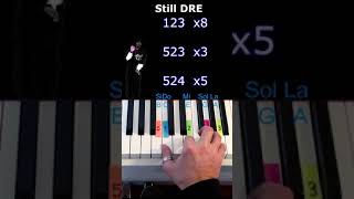 Still dre Piano Tutorial shorts [upl. by Raveaux138]