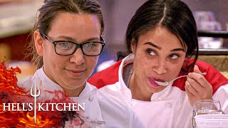 Sous Chef Christina Forces Elise To Eat Her Punishment  Hells Kitchen [upl. by Gintz]