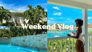 WEEKEND VLOG The Verandah Resort amp Spa  Antigua STAYCATION  As Told by Ali [upl. by Lonee164]