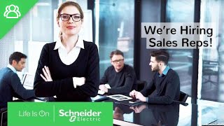 Sales Representatives  Schneider Electric – We Are Hiring  Schneider Electric [upl. by Airamanna]