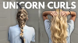 HOW TO DO HEATLESS CURLS  5 HAIRSTYLES [upl. by Alor]