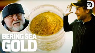 Counting Gold Hauls after a Huge Storm  Bering Sea Gold [upl. by Ataliah]