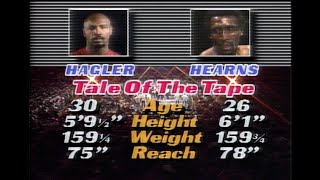 Marvin Hagler vs Tommy Hearns  ON THIS DAY FREE FIGHT  GREATEST FIGHT OF ALLTIME [upl. by Rehtaeh721]