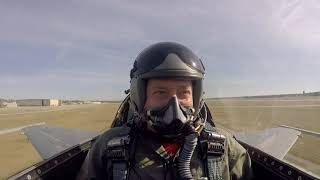 Unrestricted Climb Takeoff in F16 Fighter Jet [upl. by Irakab]