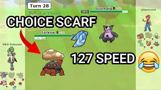 Choice Scarf Torkoal Pokemon Showdown Random Battles High Ladder [upl. by Lj]