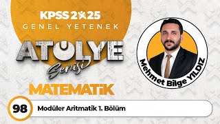 98  Modüler Aritmatik 1 Bölüm  Mehmet Bilge YILDIZ [upl. by Morgen958]