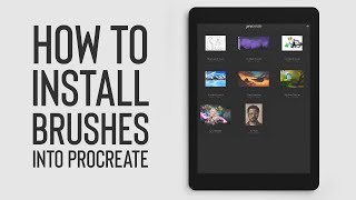 PROCREATE TUTORIAL  How to Install Brushes [upl. by Irv]