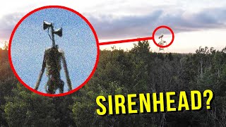 DRONE CATCHES SIREN HEAD AT HAUNTED SCREAMING FOREST HES ACTUALLY REAL [upl. by Ahcilef761]