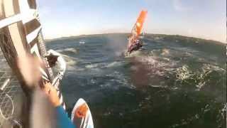 GoPro Windsurf Rescue Dislocated Shoulder [upl. by Nnaaras291]