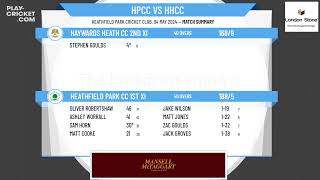 Heathfield Park CC 1st XI v Haywards Heath CC 2nd XI [upl. by Matheson]