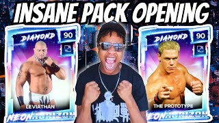 50 PACKS MASSIVE NEON HORIZON DIAMOND PACK OPENING In WWE 2k23 MyFaction [upl. by Nilad]