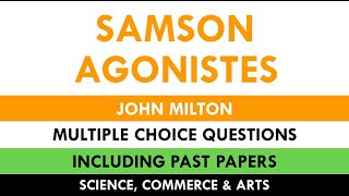 Samson Agonistes  MCQs [upl. by Ahsurej102]