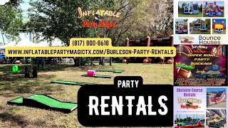 Party Rentals Burleson TX  Inflatable Party Magic  8178008618 [upl. by Roath]