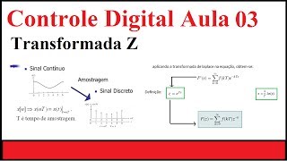 Transformada Z  Controle Digital  aula 03 [upl. by Loseff]