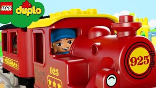 LEGO DUPLO  All Aboard the Train Song  Learning For Toddlers  Nursery Rhymes  Kids Songs [upl. by Pacorro]