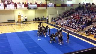 NCHS VARSITY CHEERLEADING COMPETITION SQUADS PERFORMANCE  WOODSTOCK HS 20132014 10192013 [upl. by Marchelle]