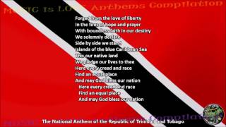 Trinidad and Tobago National Anthem with music vocal and lyrics ENGLISH [upl. by Grimbal]