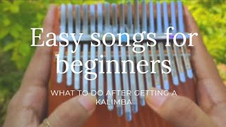 Easy kalimba songs with tabs for beginners  A guide [upl. by Radmilla876]