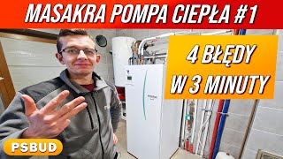 Pompa Ciepła i 4 Błędy Instalatora [upl. by Ahsytal]