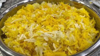 Kuwait sweet saffron rice recipe  Arabic saffron Zarda rice recipe  By Chef Sayyed kitchen [upl. by Lucier216]