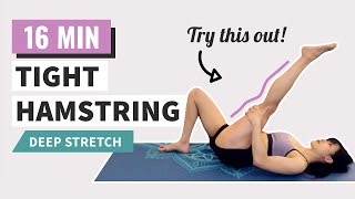 HAMSTRING Stretches for Flexibility FOLLOW ALONG [upl. by Lory908]