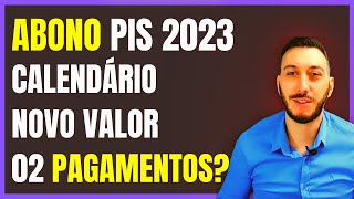 SAIU Calendário ABONO PIS 2023 2 pagamentos Abono salarial do PIS 2023 Quando será pago o pis [upl. by Garate365]