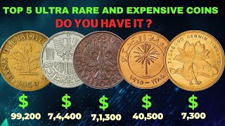 MOST EXPENSIVE AND ULTRA RARE TOP 5 COINS WORTH MILLION DOLLARS [upl. by Nosde]