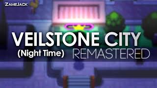 Veilstone City Night Time Remastered  Pokémon Temporal Diamond amp Spatial Pearl [upl. by Reaht522]