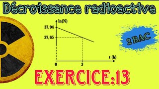 Exercice 13  La radioactivité de l’iode 131  Décroissance radioactive ☢️  Nucléaire  2 BAC BIOF [upl. by Eicrad194]