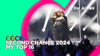 🇸🇪OGAE Second Chance 2024  My Top 16 [upl. by Hamforrd]