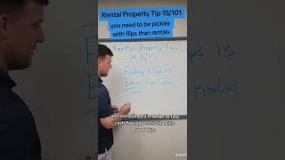 Rental Property Tip 15101 You Must be Pickier With Rentals than Flips shorts [upl. by Beberg]