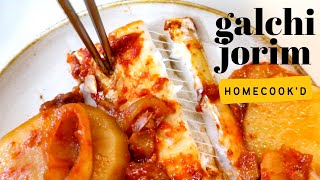 How to Galchi Jorim  Braised Hairtail Fish  Korean Moms Favorite [upl. by Eramat]