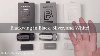 Blackwing Sharpeners and Erasers in Silver White and Black [upl. by Karena]