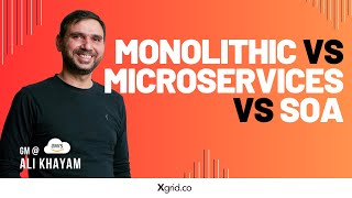 Monolithic vs Microservices Architecture vs ServiceOriented Architecture SOA [upl. by Kinghorn]