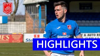 Highlights  Stranraer v Edinburgh City 10 April 2021 [upl. by Annawat]