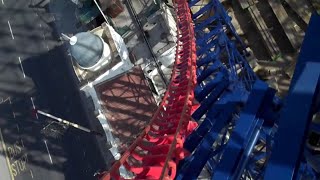 Pepsi Max Big One On Ride With Old Trains At Pleasure Beach Blackpool [upl. by Ebarta936]