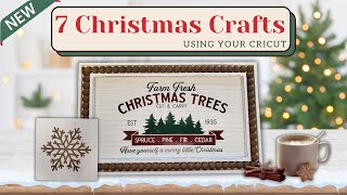 🎁 Christmas Crafting for My Home 🎁  5 Christmas Crafts using your Cricut [upl. by Victoria]