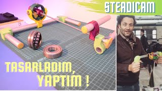 Kamera Sabitleyici Yapımı Tasarladım Yaptım Steadicam Glidecam Gimbal Yapımı DIY [upl. by Estrellita]