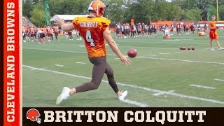 Britton Colquitt The Life of a Punter  Cleveland Browns [upl. by Tnomal]