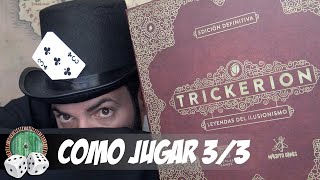 TRICKERION  COMO SE JUEGA  PARTE 3  FASE DE FUNCIÓN FIN DE TURNO Y PUNTUACIÓN FINAL [upl. by Anilrac]