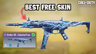 Best Free Striker 45 skin CODM ever released Striker 45  Celestial Fray [upl. by Enialem]